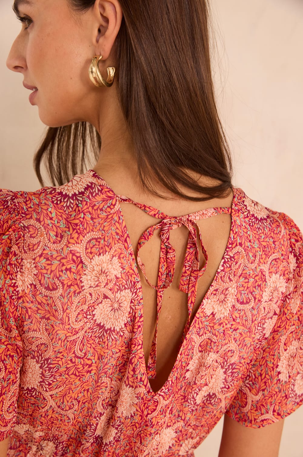 Flowing printed dress PRUDENCE;${refinementColor}