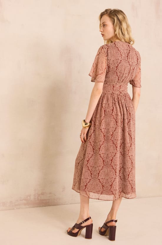 BRUNELA printed straight dress;${refinementColor}