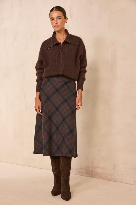 Pull zipp&eacute; en laine AYDEN;${refinementColor}