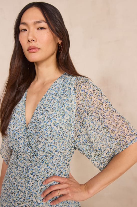 Robe droite &agrave; imprim&eacute; BALMA;${refinementColor}