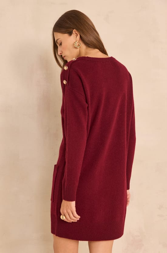 BENIE sweater dress;${refinementColor}
