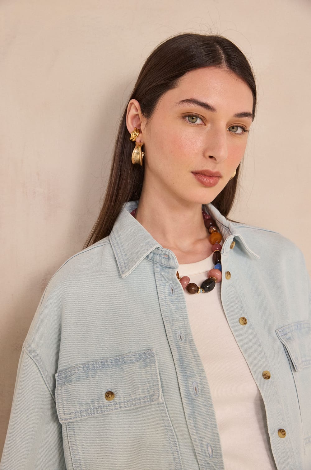 CLARA long-sleeve shirt;${refinementColor}