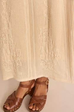 Crocheted mesh skirt 100% cotton OSLO;${refinementColor}
