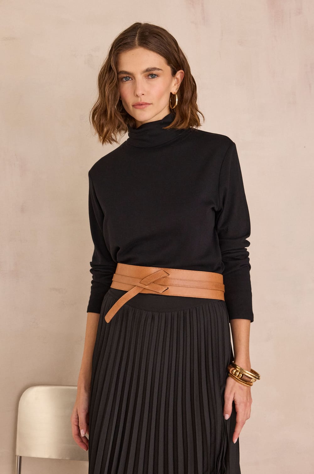 FERGUIE roll neck T-shirt;${refinementColor}