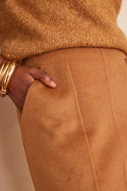 Double-faced wool skirt CAMELLIA;${refinementColor}