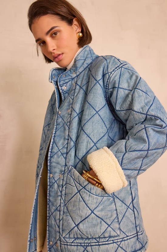 DORIANE denim jacket;${refinementColor}