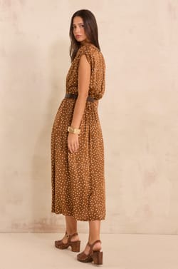 Straight polka dot dress BELGIA;${refinementColor}