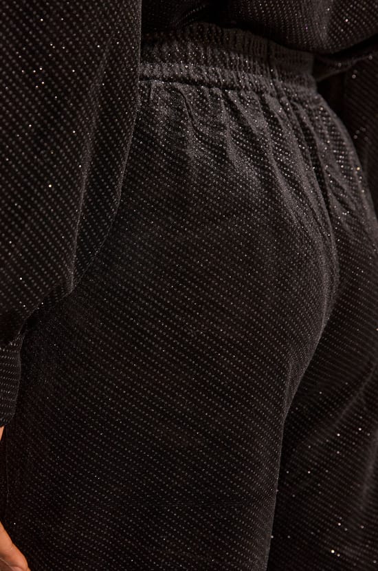 Liam sparkling velour jogging pants;${refinementColor}