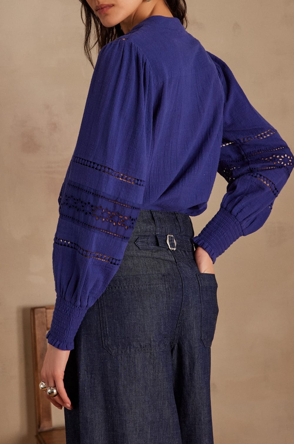 Blouse BAILIA en coton;${refinementColor}