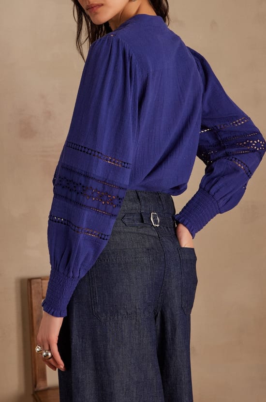 Blouse BAILIA en coton;${refinementColor}