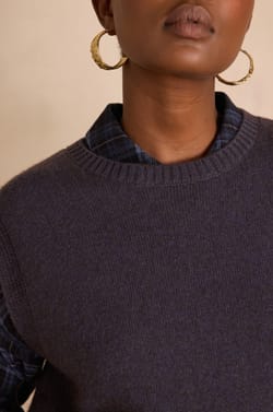 BARCLAY sleeveless wool jumper;${refinementColor}