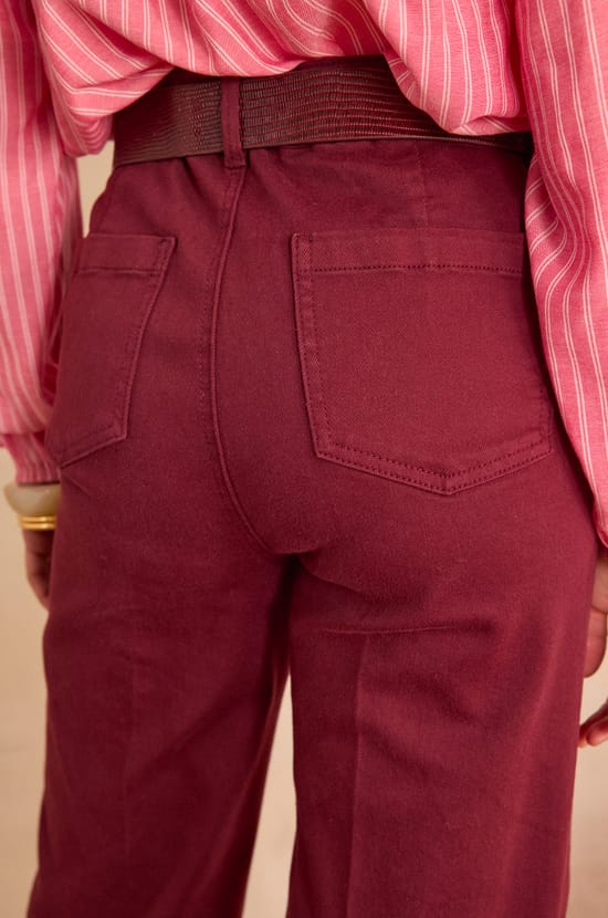 Weite Hose LUNA aus Baumwolle;${refinementColor}