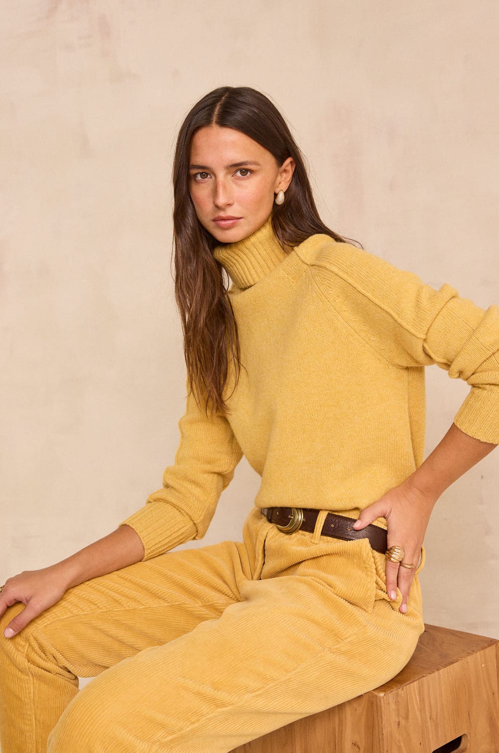 Pull &agrave; manches longues en laine ALPHONSE;${refinementColor}