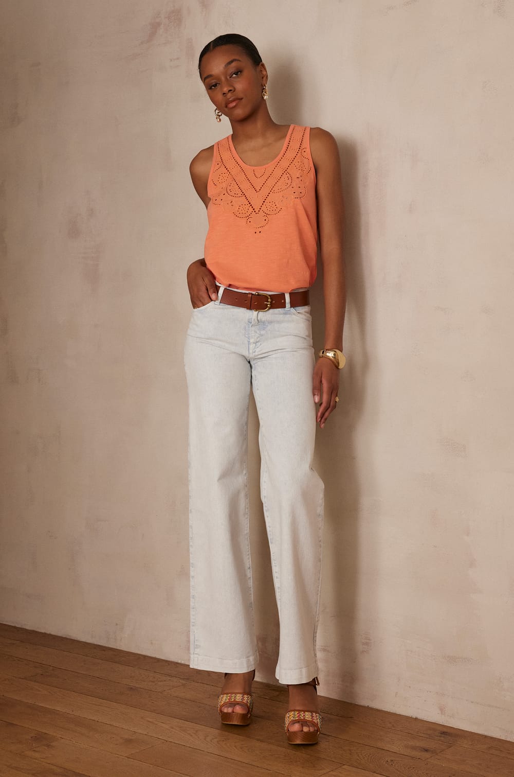 D&eacute;bardeur ARIANE en coton;${refinementColor}