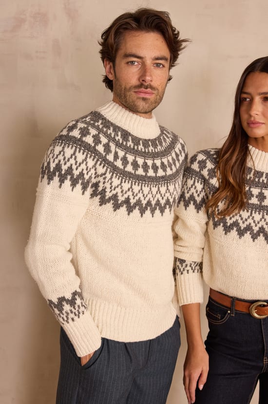 Unisex turtleneck jumper TEMERAIRE in wool;${refinementColor}