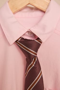 Striped tie RENEE;${refinementColor}