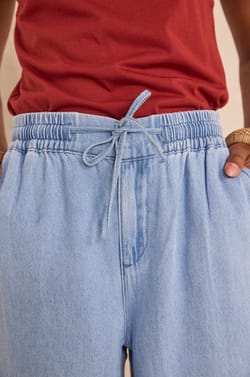 Wijde katoenen jeans SIMON;${refinementColor}