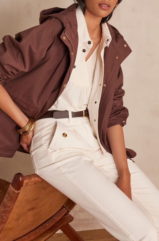 Parka courte ANNETTE en coton;${refinementColor}