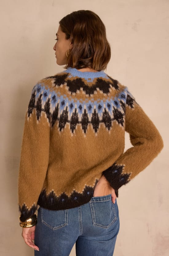 BALTIC alpaca jacquard jumper;${refinementColor}