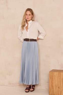 ESTHER pleated skirt;${refinementColor}
