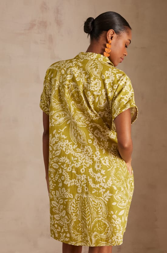 LOUISIANA Leinenhemd Kleid;${refinementColor}