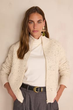 BAKARI speckled jacket;${refinementColor}