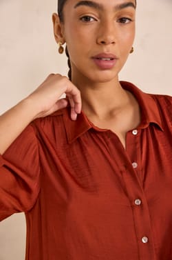 3/4 Sleeve Blouse BABYLON;${refinementColor}