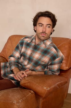 Unisex NOMADE checkered cotton shirt;${refinementColor}