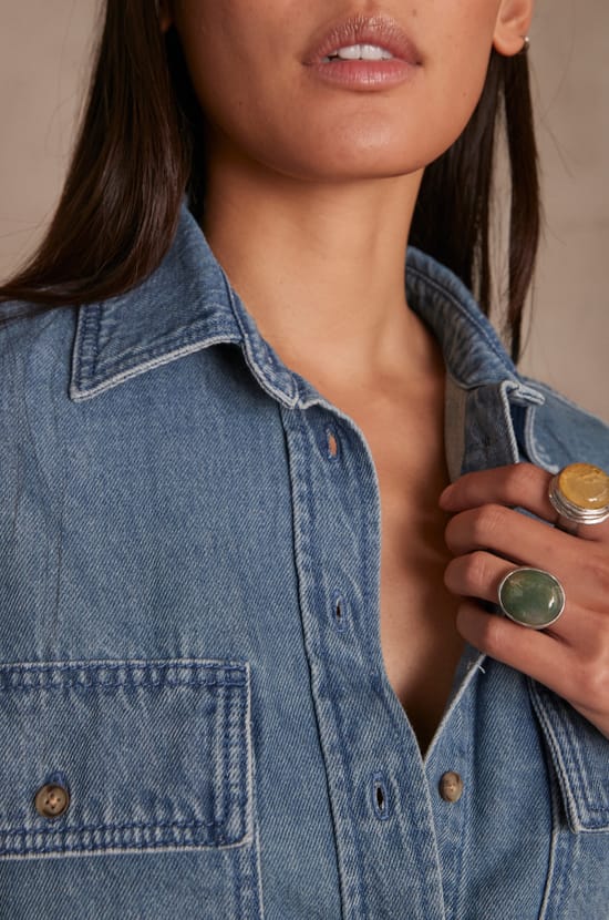 CLARA Denim Shirt PhotoZ | 1-2-3