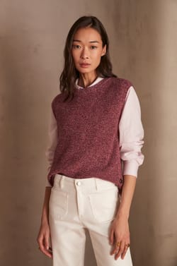 Pull sans manches en laine LEROY;${refinementColor}