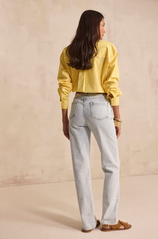 Jean unisexe droit en coton m&eacute;lang&eacute; PASSIONNANT;${refinementColor}