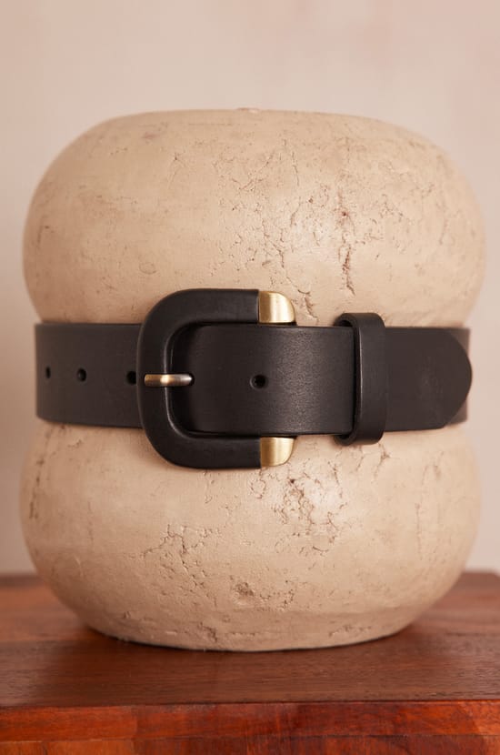 Ceinture NICOLAS en cuir;${refinementColor}