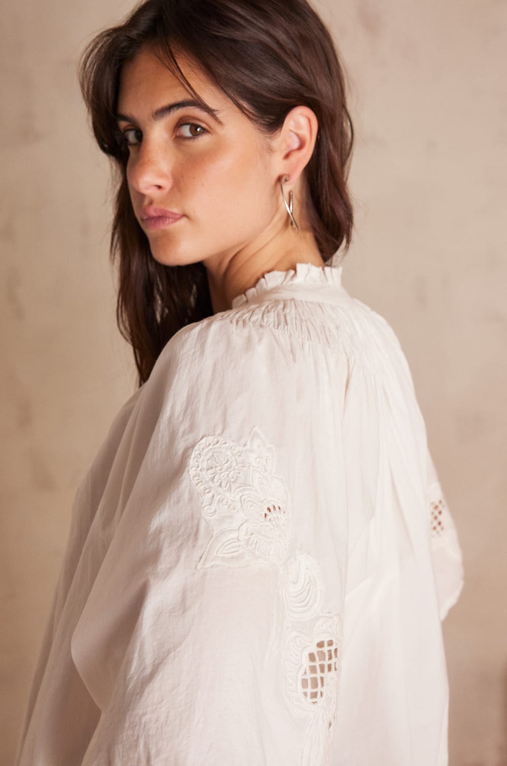 SACHA cotton blouse;${refinementColor}