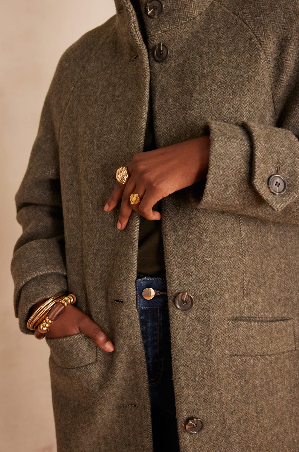 Manteau long en laine DUKE;${refinementColor}