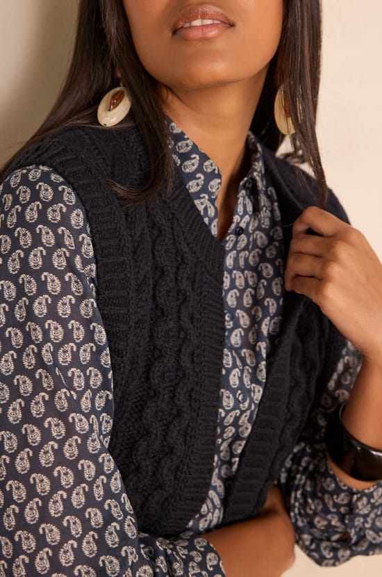 Gilet sans manches BIXENTE en laine;${refinementColor}