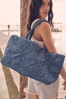 MARLON raffia tote bag;${refinementColor}
