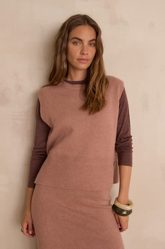 FAUSTINE T-shirt in 100% merino wool;${refinementColor}