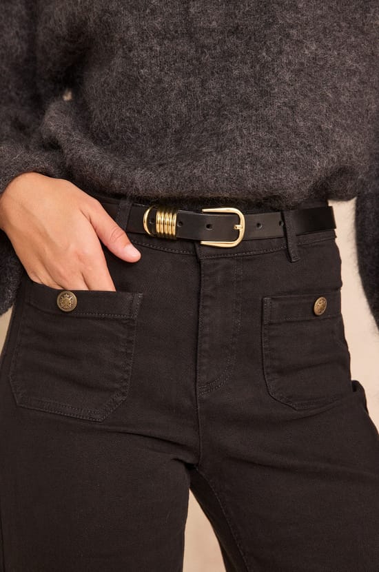 Wide cotton blend pants MAE;${refinementColor}