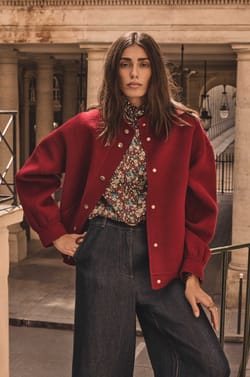 MALIBU floral blouse;${refinementColor}
