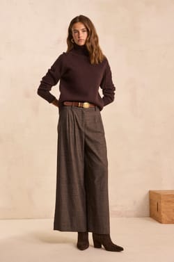 Wide belted pants LIVIO;${refinementColor}