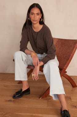 Cardigan BILLY BIS en 100% cachemire;${refinementColor}