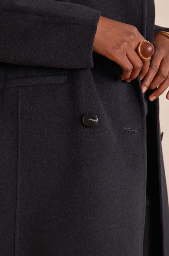 Manteau long LINA en laine;${refinementColor}