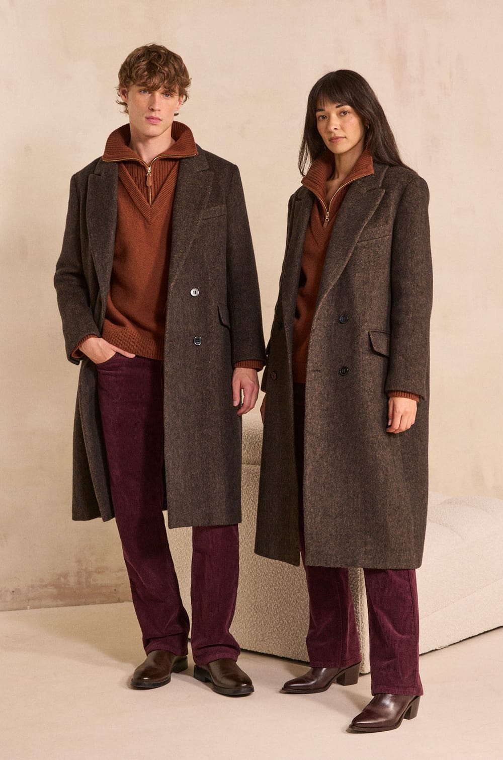 Unisex coat CORENTIN;${refinementColor}