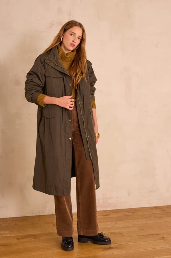DANIELA cotton parka;${refinementColor}