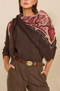 Foulard 100% laine Octobre Rose REMY;${refinementColor}