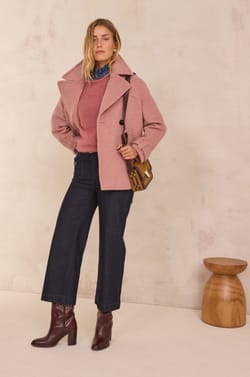 Denim blouse in 100% cotton DENISE;${refinementColor}