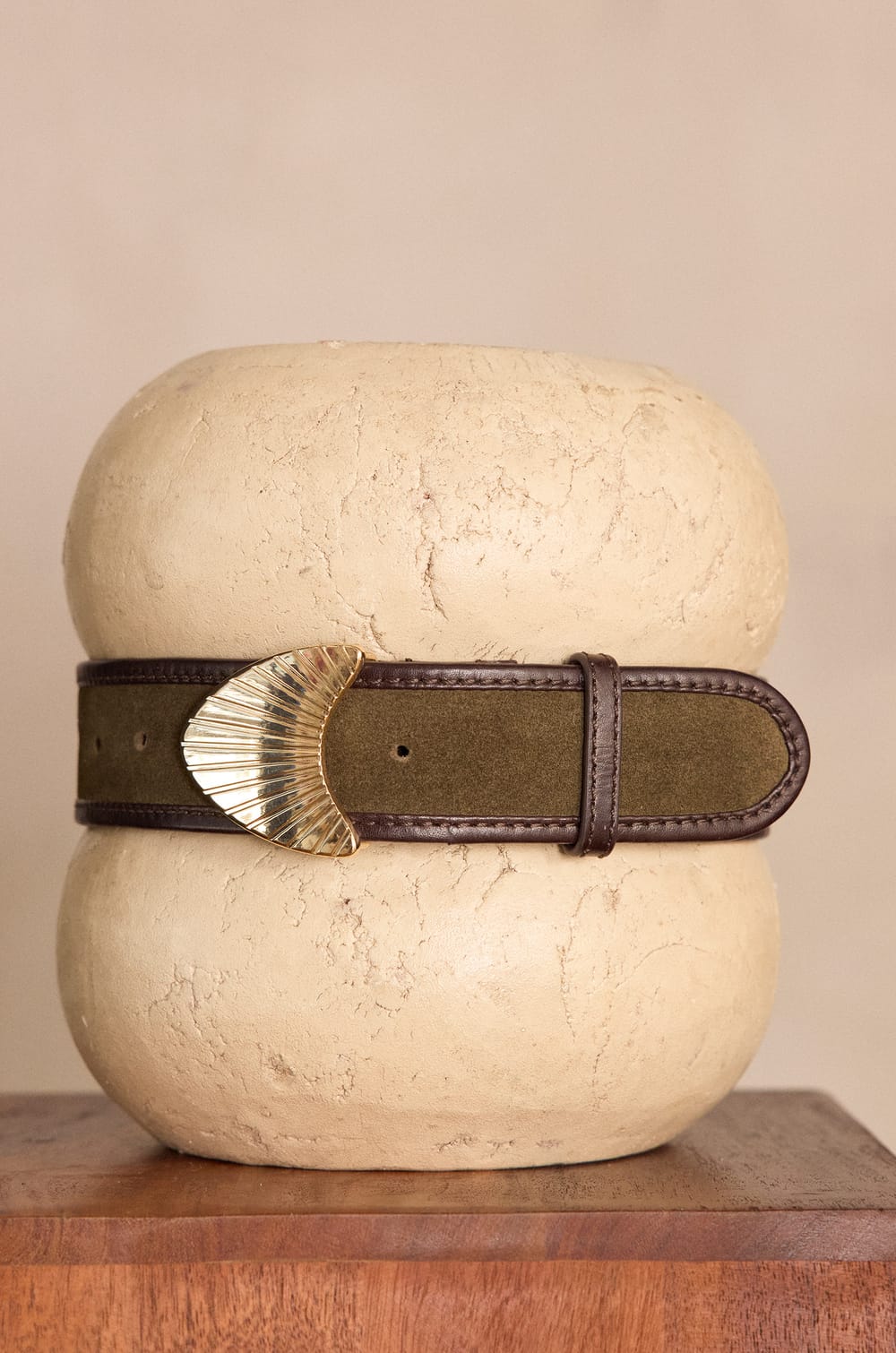 LEONARD leather belt;${refinementColor}
