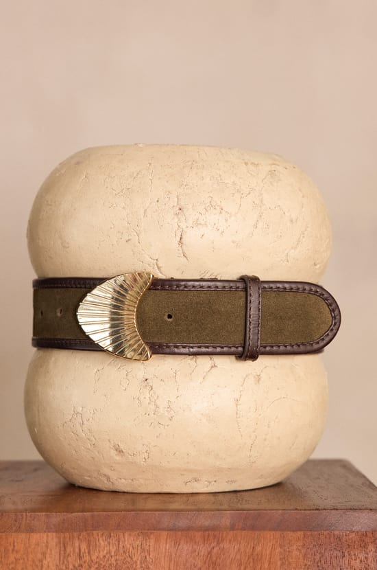 LEONARD leather belt;${refinementColor}