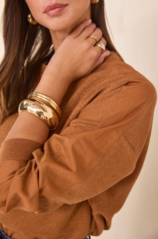 LISA linen and cotton sweatshirt;${refinementColor}