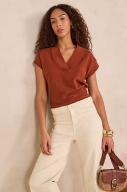 Short sleeve cotton T-shirt LYS;${refinementColor}